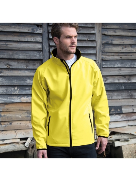 Giacca softshell con interno micropile personalizzata Result