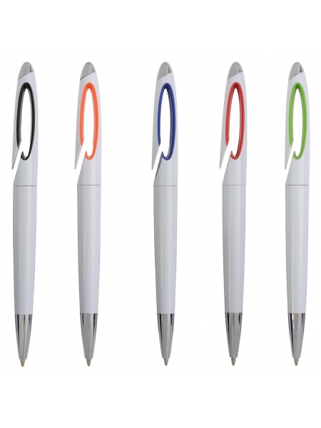 Penne personalizzate con clip curva con interno colorato