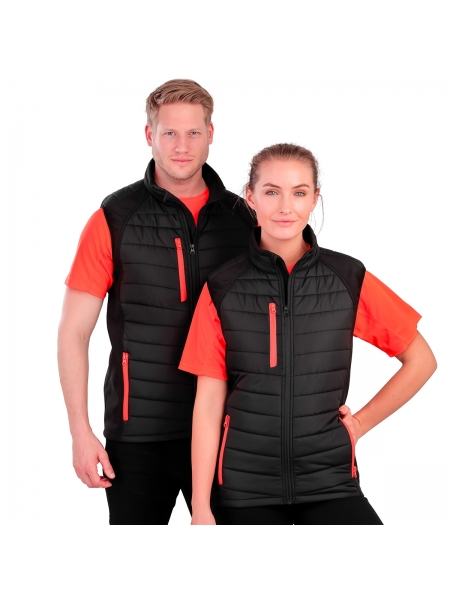 Softshell Gilet unisex Black Compass Padded Result