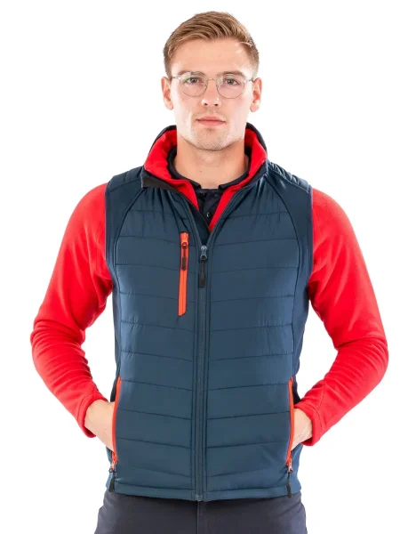 Gilet da lavoro in softshell unisex personalizzabile Result Genuine Recycled Compass Padded