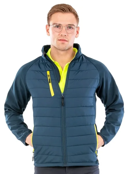 Softshell impermeabile imbottito personalizzabile Result Genuine Recycled Compass Padded