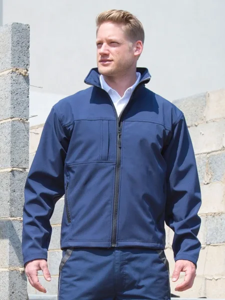 Softshell lavoro uomo impermeabile in vari colori Result Men's Recycled Classic 3-Layer