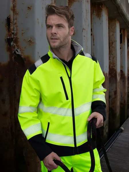Giacca softshell alta visibilità Ripstop Safety Result