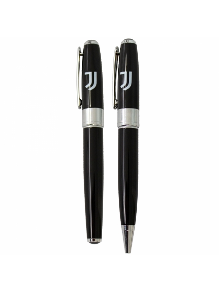 Set roller e penna in ottone con logo ufficiale Juventus