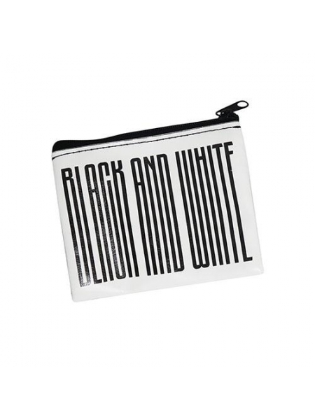 Portamonete in ecopelle Black and White Juventus