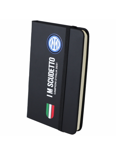Blocco note con elastico nero I'm Scudetto Inter