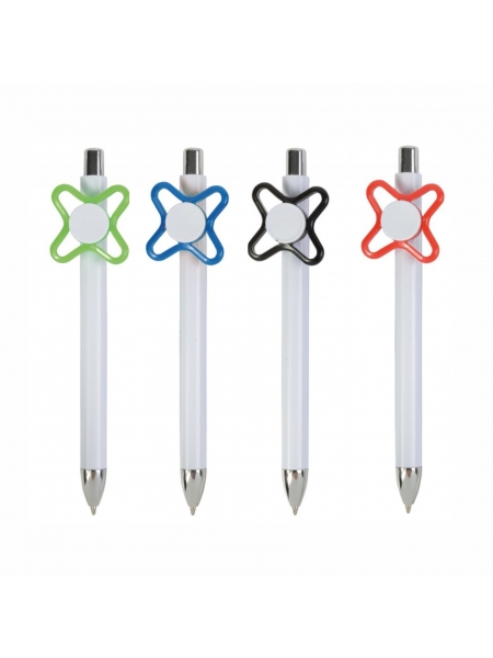 Penne personalizzate bianche con spinner colorato