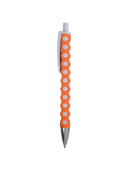 P_e_Penne-a-scatto-in-plastica-con-fusto--clip-e-pulsante-bianchi--rivestimento-gommato-traforato-colorato-Arancione_1.jpg