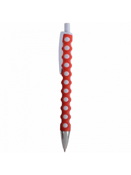 P_e_Penne-a-scatto-in-plastica-con-fusto--clip-e-pulsante-bianchi--rivestimento-gommato-traforato-colorato-Rosso_1.jpg