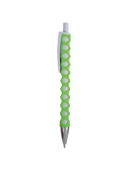 P_e_Penne-a-scatto-in-plastica-con-fusto--clip-e-pulsante-bianchi--rivestimento-gommato-traforato-colorato-Verde_1.jpg