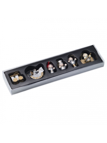 Set 6 decorazioni natalizie