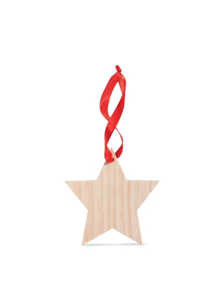 Stella in legno natalizia personalizzata Woostar