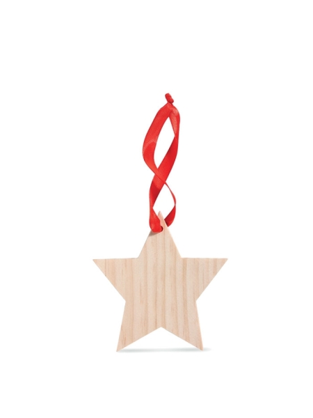 Stella in legno natalizia personalizzata Woostar