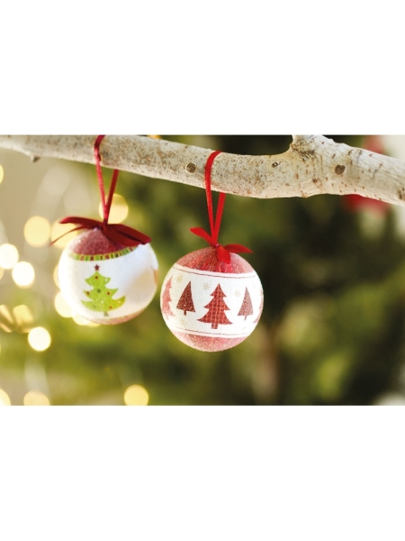 Palla Natale personalizzata in scatola regalo con disegni