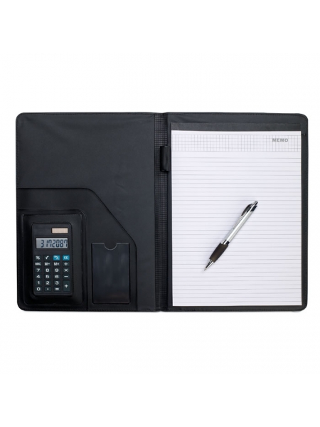 Porta block notes in A4 da personalizzare con calcolatrice
