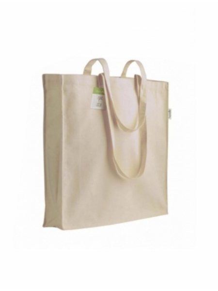 Shopper personalizzate in cotone organico 38x42x8 cm