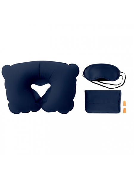 Set da viaggio 3 in 1 cuscino, maschera, tappi TavelPlus
