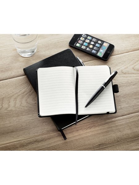 Taccuino tascabile con penna, personalizzato, formato A6