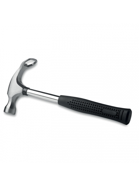 Martello con apribottiglie in acciaio personalizzabile con logo