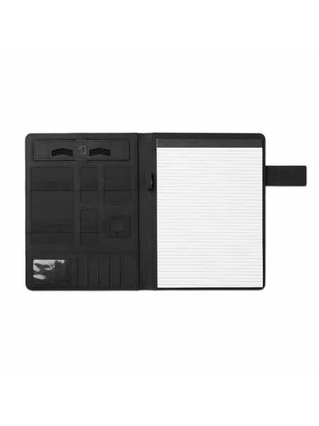 Cartella portablocco personalizzata A4 con powerbank