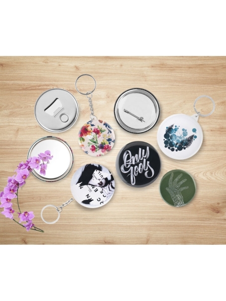 Spille da personalizzare in metallo Pin diametro 5,8 cm
