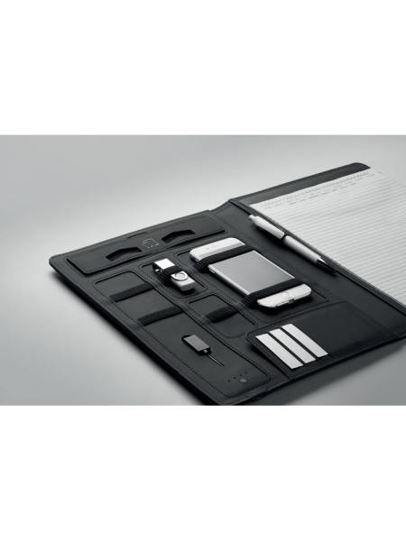 Cartella portablocco A4 con power bank Smartfolder