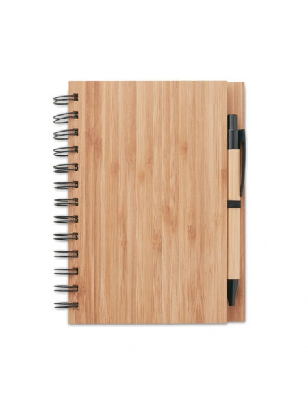 Block notes con copertina in bamboo personalizzati