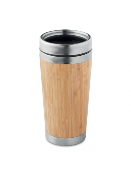 Thermos personalizzato a doppio strato in bamboo da 400 ml