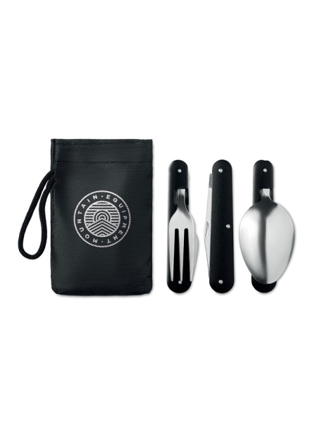Posate da campeggio set da 3 personalizzato Service