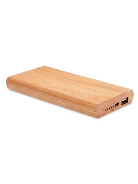 Power bank personalizzati regalo in bamboo Arenapower 4000 mAh