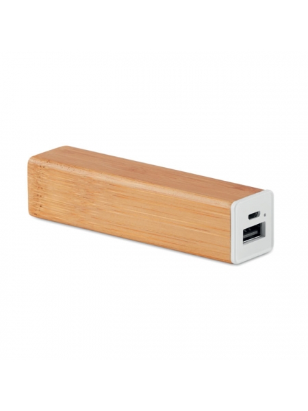 Power bank in bamboo