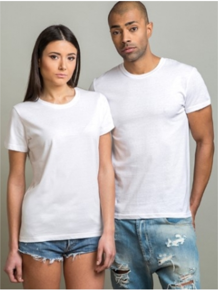 Magliette stampate online da adulto unisex bianche
