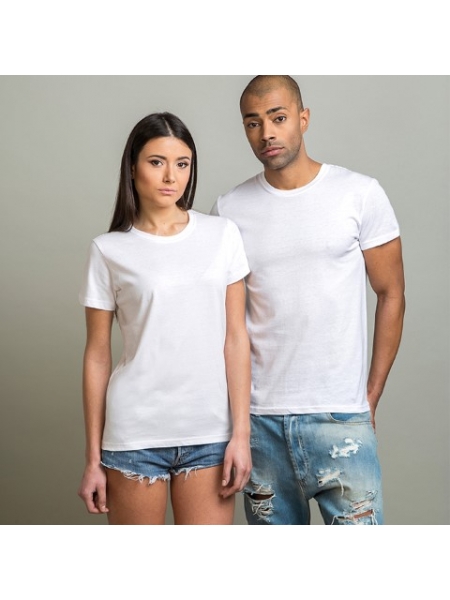 Magliette stampate online da adulto unisex bianche