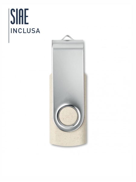 Chiavetta USB 16gb in paglia e PP