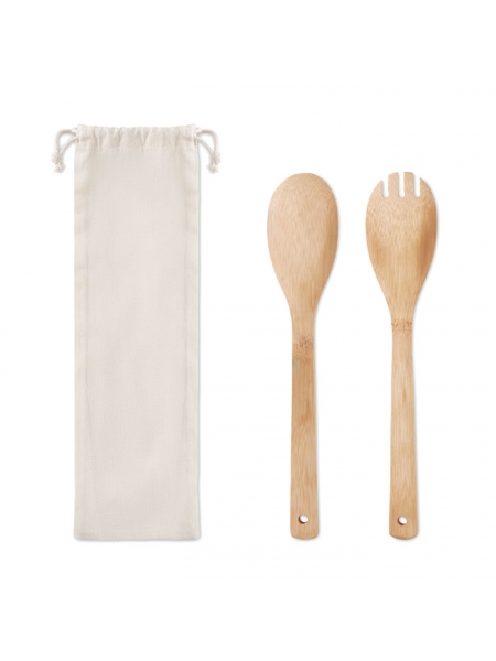 Set utensili in bamboo personalizzato Mayen Set