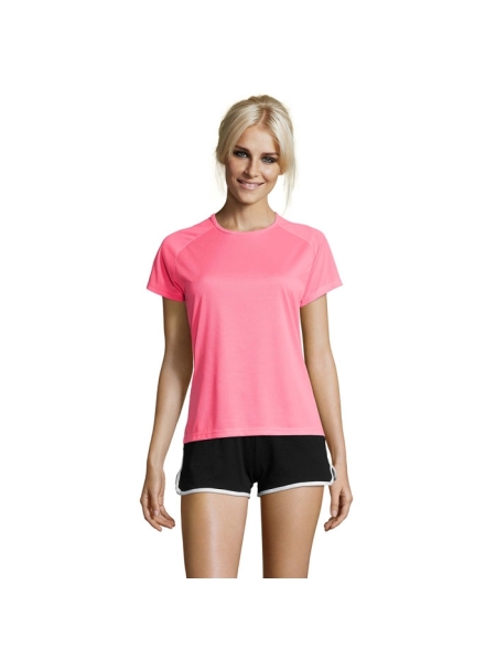 T shirt tecnica sportiva da donna personalizzata Sol's Sporty Women