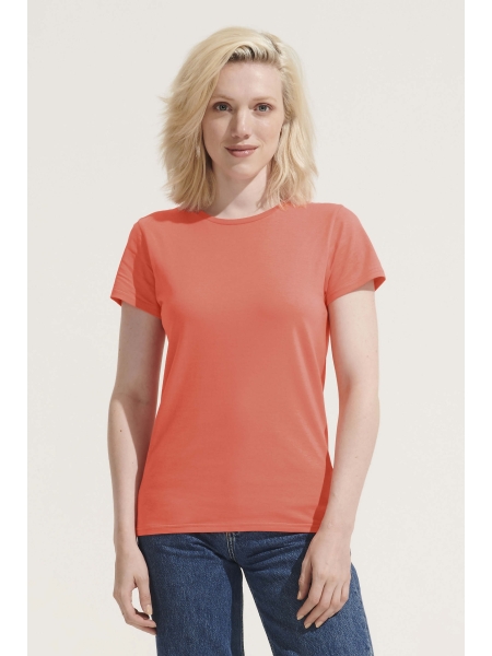 T-Shirt donna personalizzate manica corta cotone organico Sol's Crusader