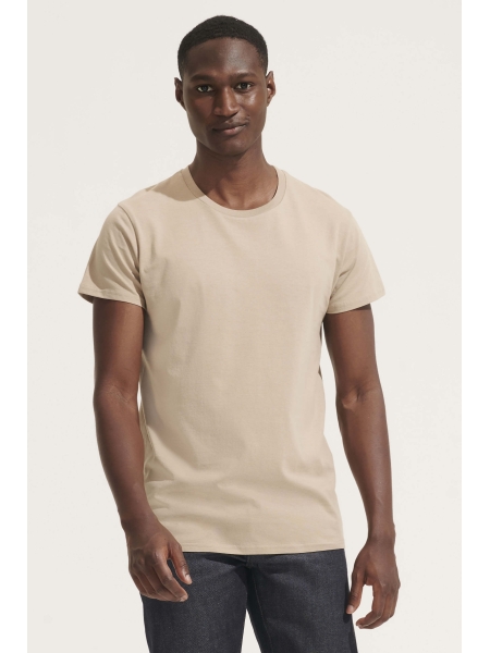 T-shirt cotone organico da uomo personalizzata Sol's Crusader Men