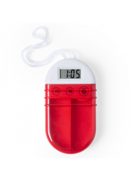 Portapastiglie con timer personalizzato a 2 scomparti