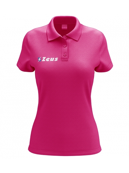 T-Shirt polo donna personalizzabile ZEUS manica corta