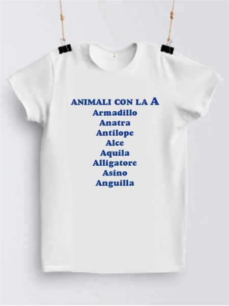 Magliette Animali con la A