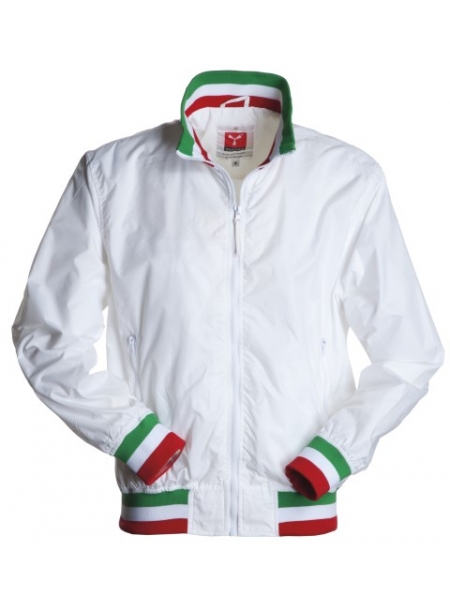 Giubbino da uomo con profili tricolore e zip United PAYPER 65 gr