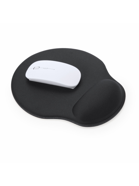 Mouse pad - Tappetino ergonomico con gel per mouse - Colore Nero