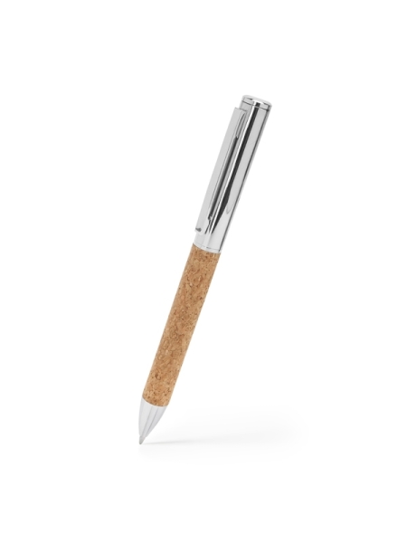 Penna in metallo con impugnatura in sughero personalizzata Roly Artur
