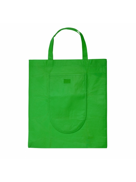 Shopper personalizzate pieghevoli in tnt Alondra 42x38 cm