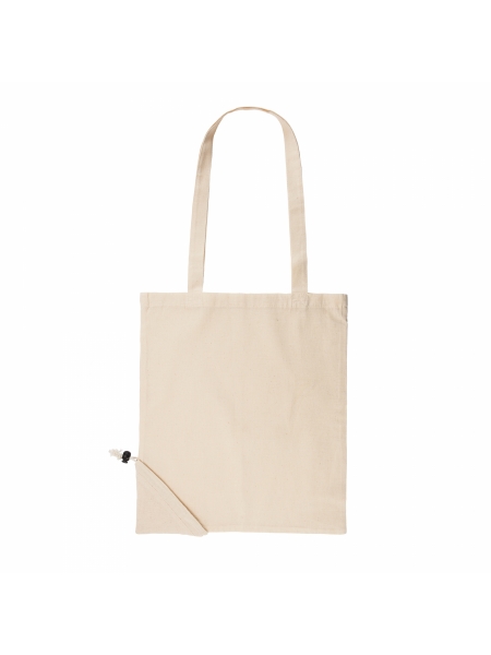 Shopper pieghevole in cotone personalizzata Dune 37 x 41 cm