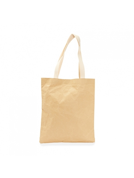 Shopper bag in carta kraft personalizzata Roly Milvus 32 x 37,5 x 0,3 cm