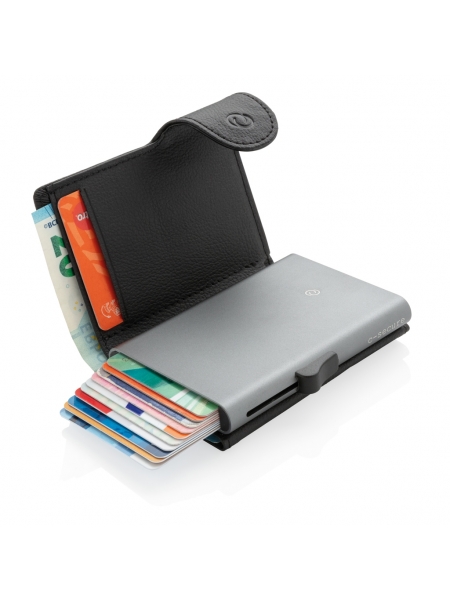 1 Portatessere e portafoglio con protezione RFID C Secure XL