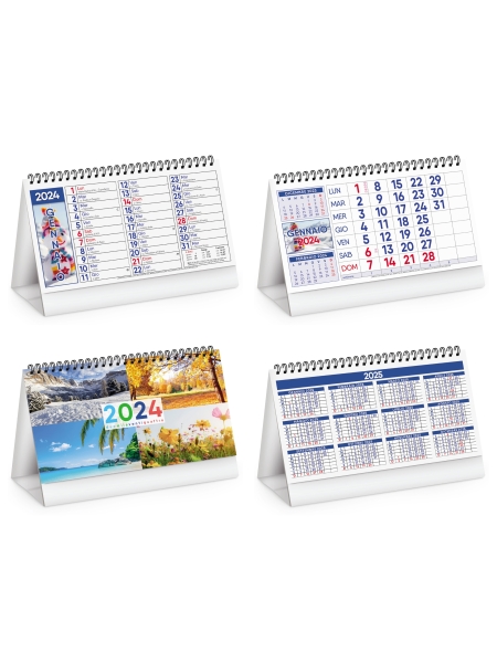 Calendari da tavolo personalizzati Four Season 19 x 14,5 cm
