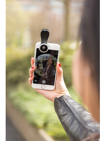 Lente fish eye con clip